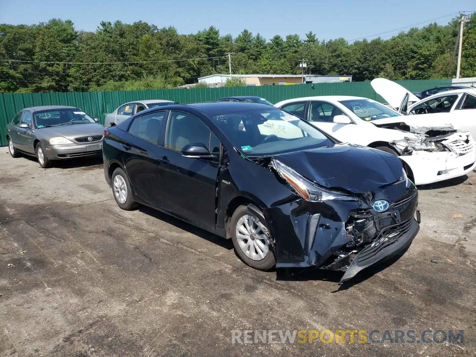 1 Photograph of a damaged car JTDKARFU5K3078506 TOYOTA PRIUS 2019