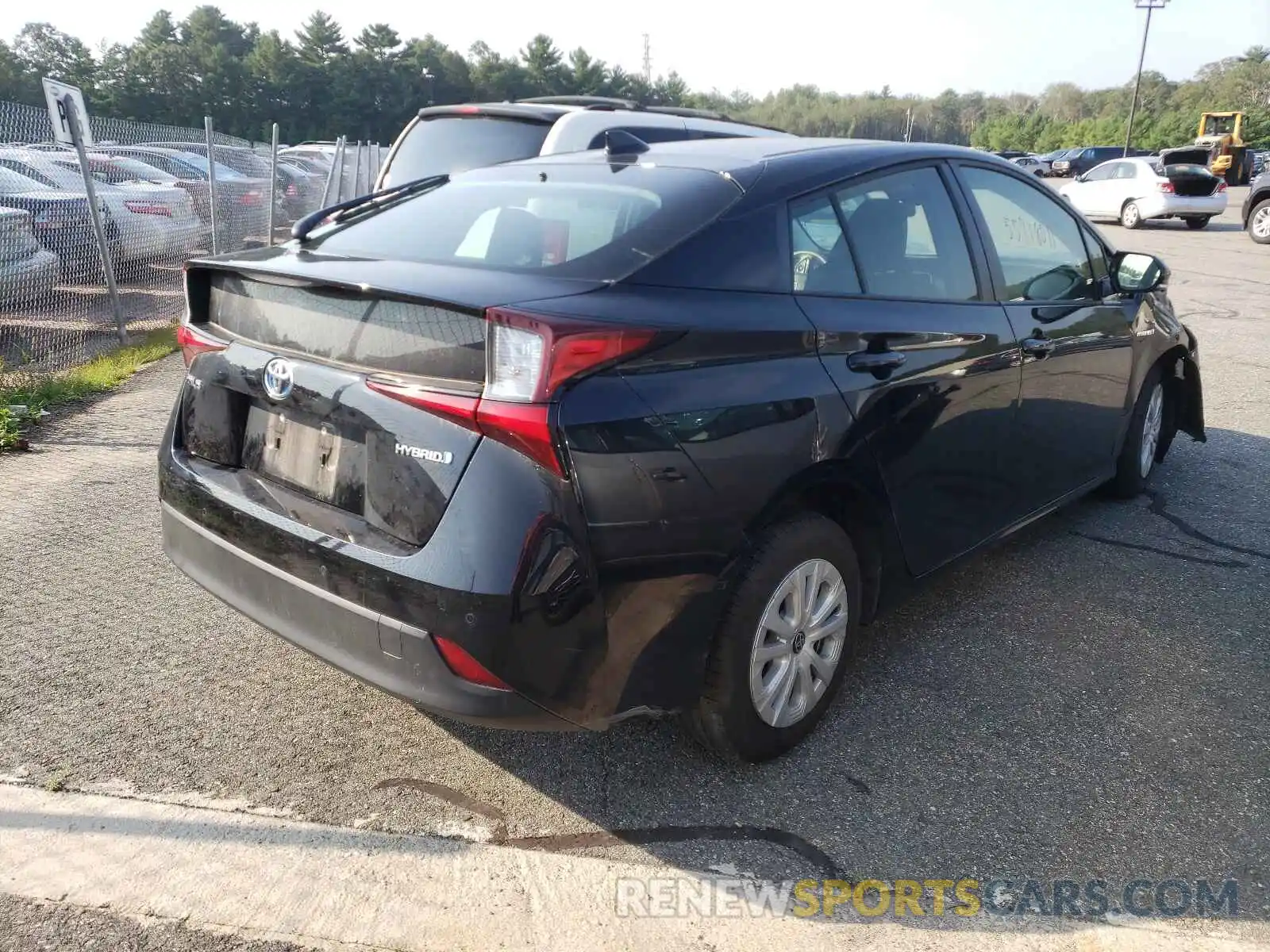 4 Photograph of a damaged car JTDKARFU5K3078506 TOYOTA PRIUS 2019