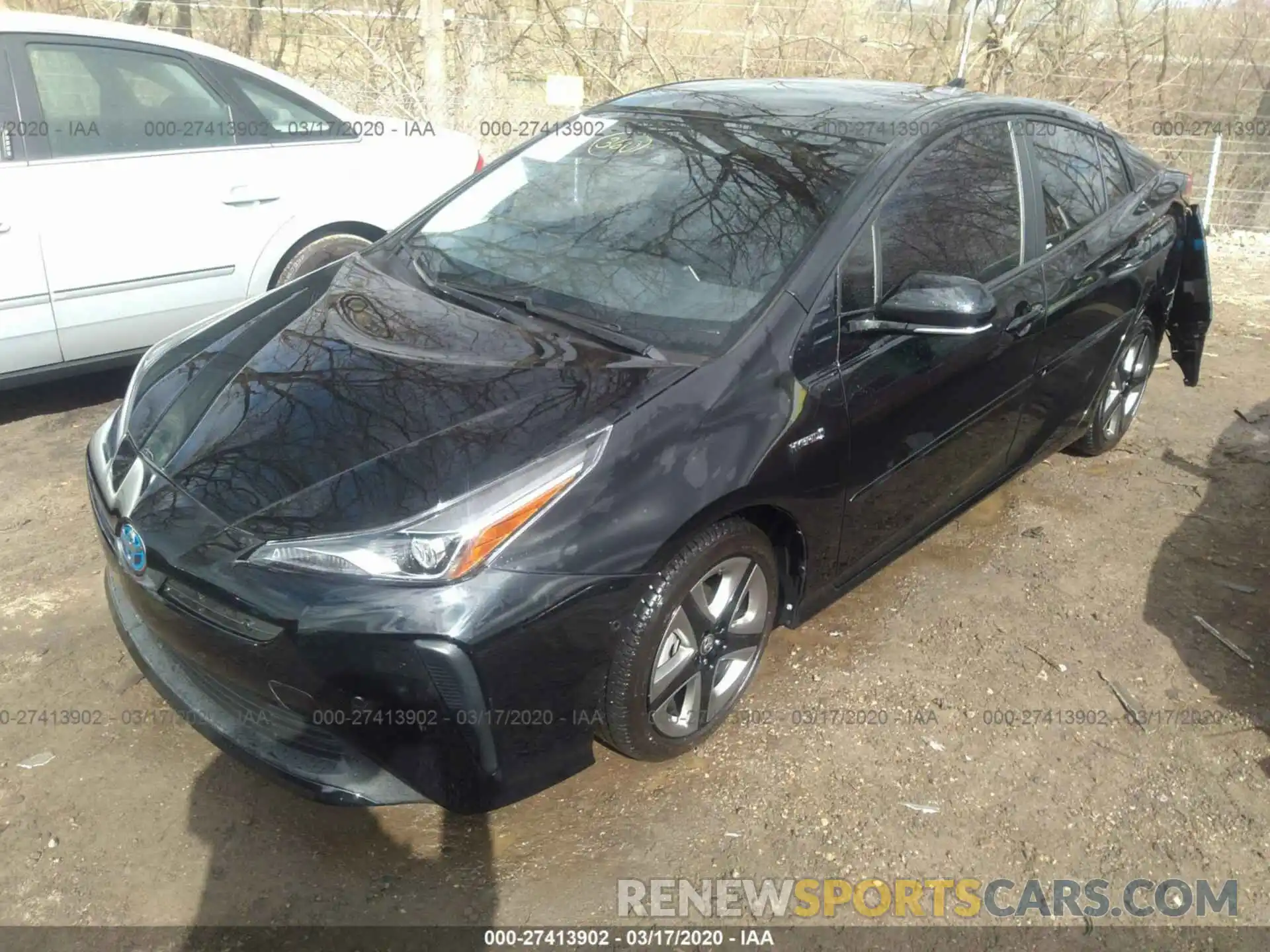 2 Photograph of a damaged car JTDKARFU5K3079896 TOYOTA PRIUS 2019