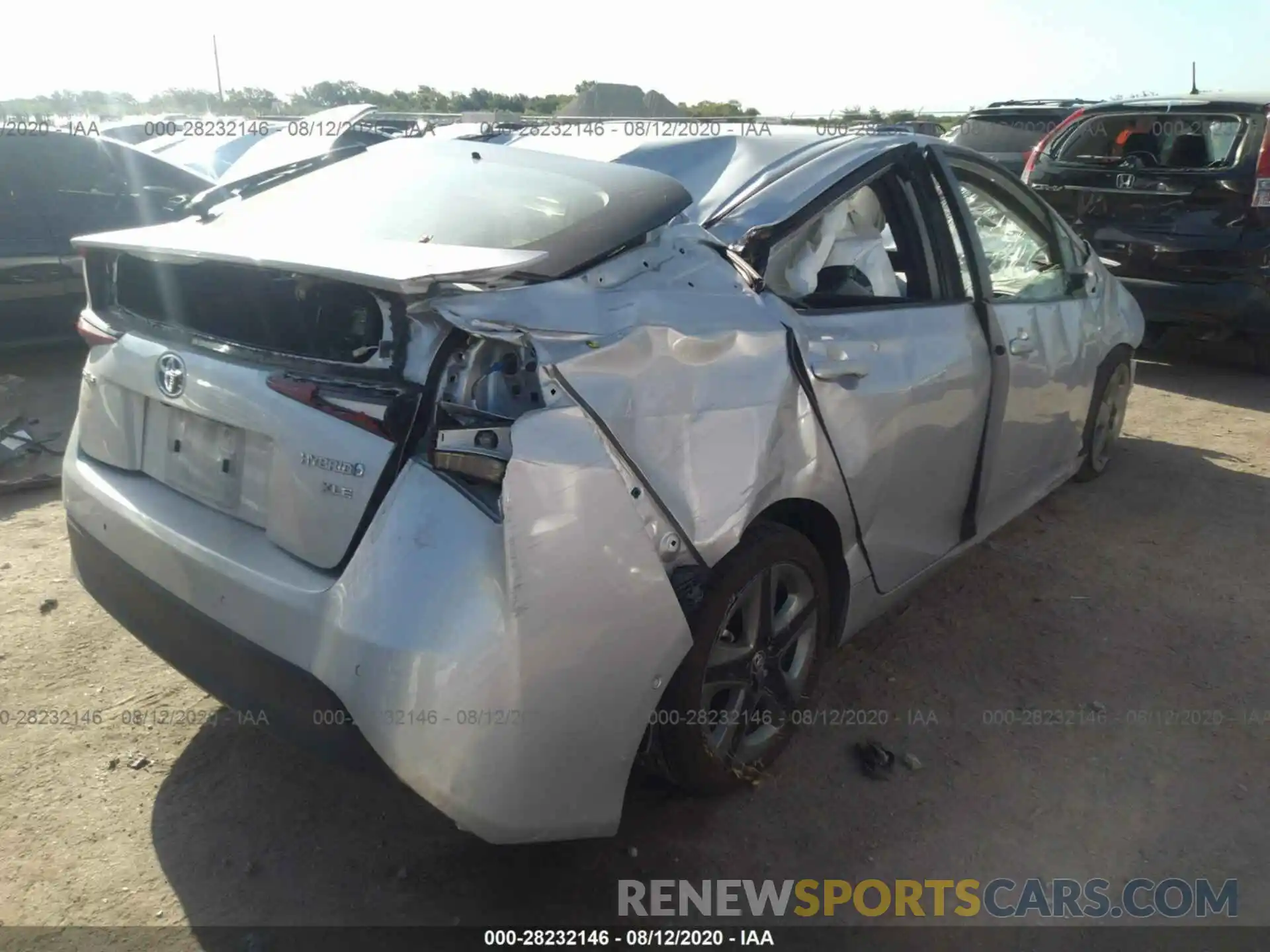 4 Photograph of a damaged car JTDKARFU5K3080272 TOYOTA PRIUS 2019