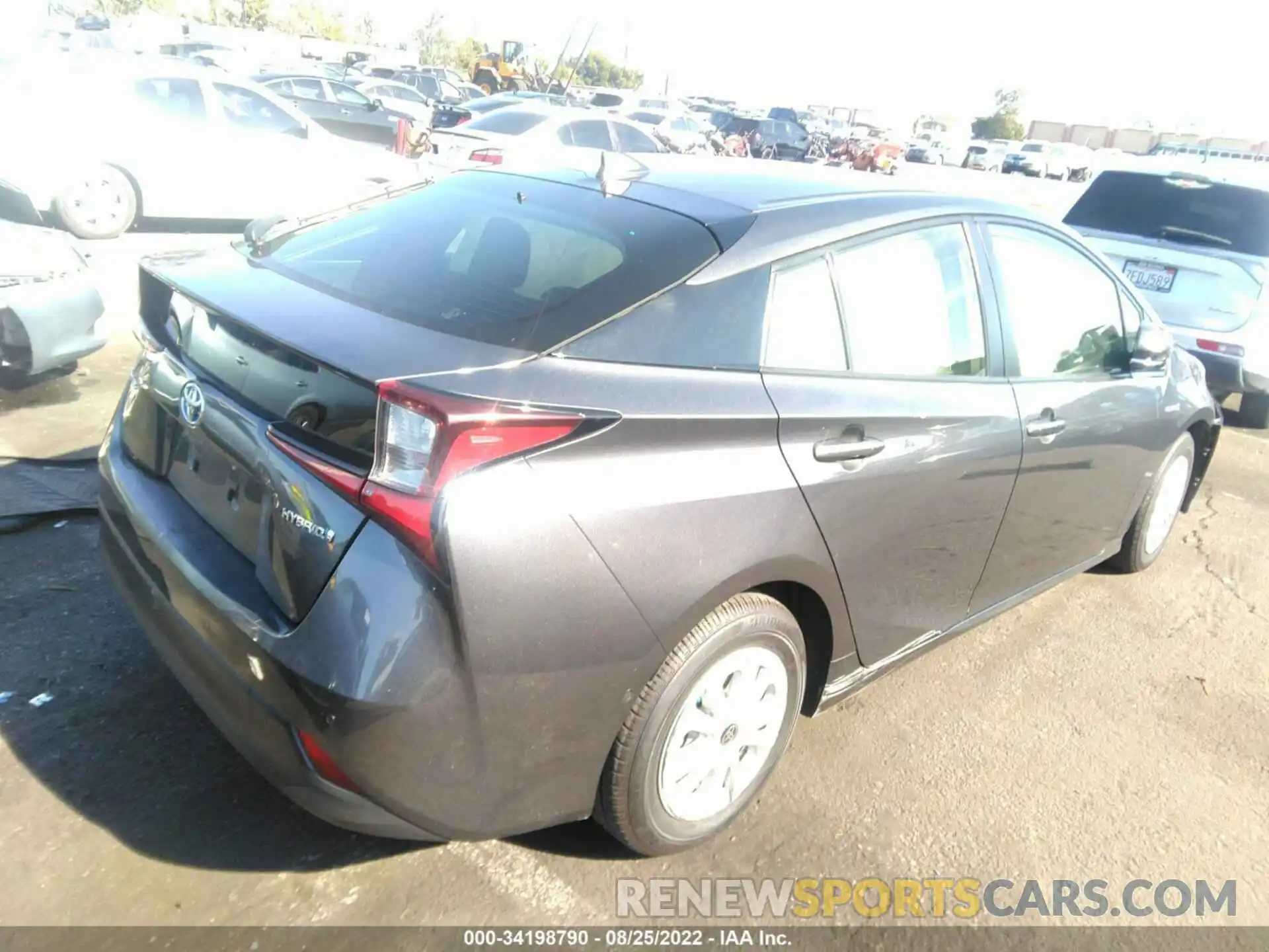 3 Photograph of a damaged car JTDKARFU5K3080286 TOYOTA PRIUS 2019