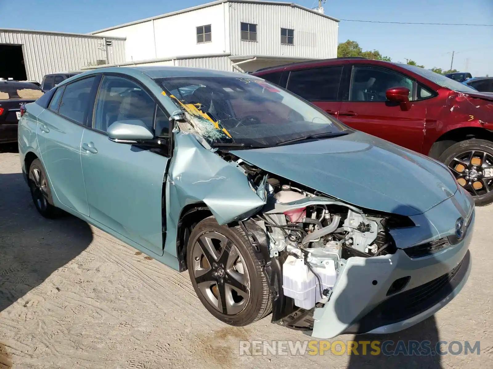 1 Photograph of a damaged car JTDKARFU5K3081504 TOYOTA PRIUS 2019