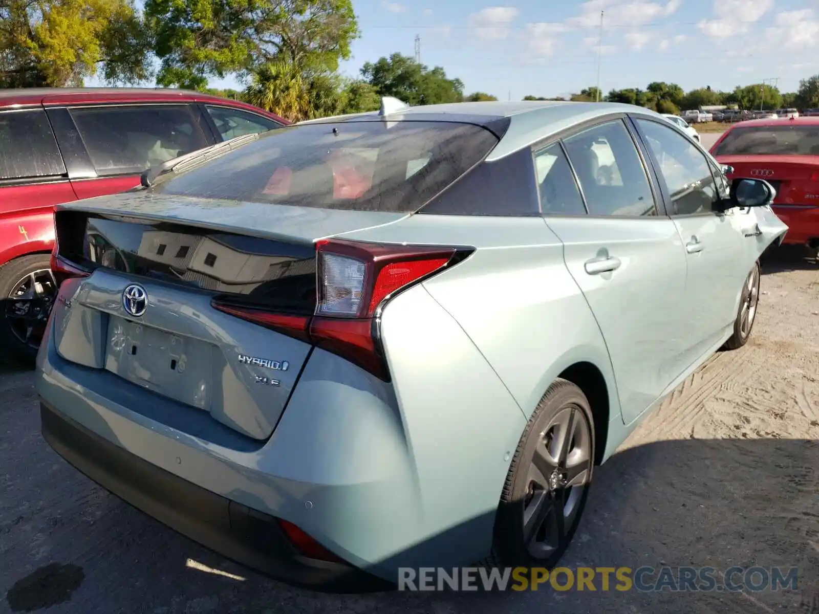 4 Photograph of a damaged car JTDKARFU5K3081504 TOYOTA PRIUS 2019