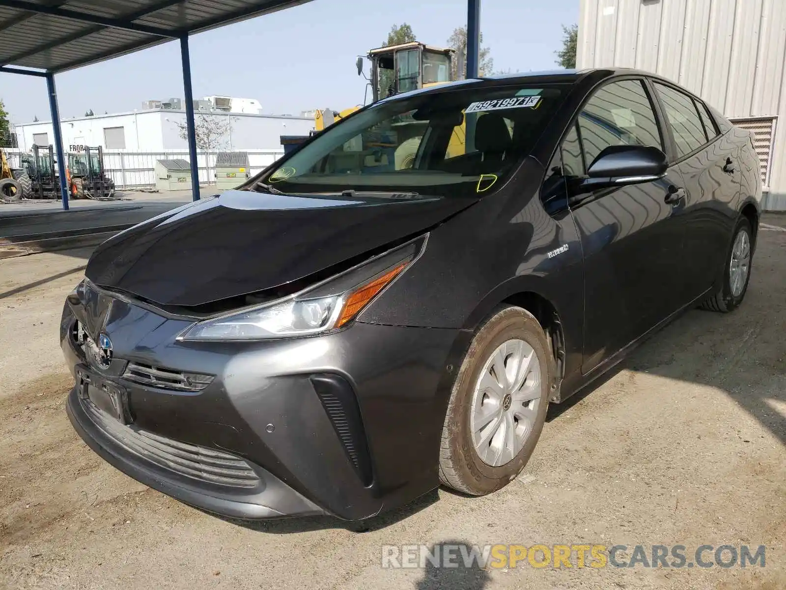 2 Photograph of a damaged car JTDKARFU5K3081860 TOYOTA PRIUS 2019