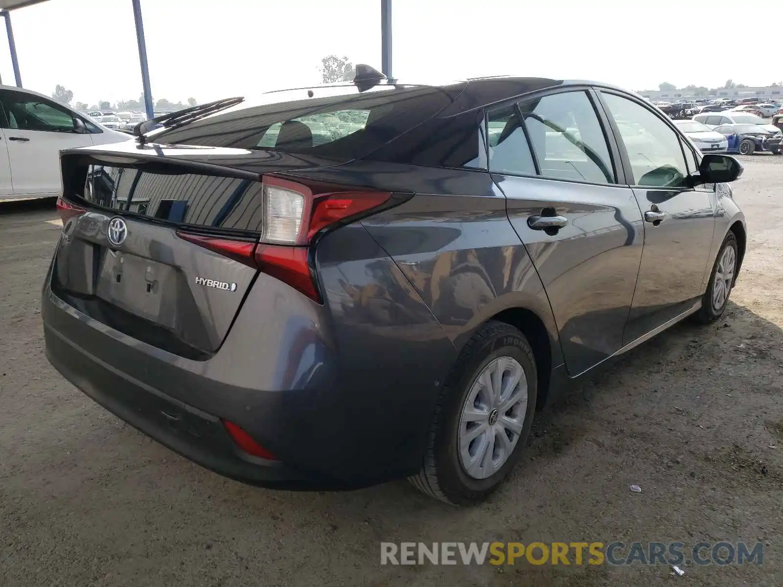 4 Photograph of a damaged car JTDKARFU5K3081860 TOYOTA PRIUS 2019