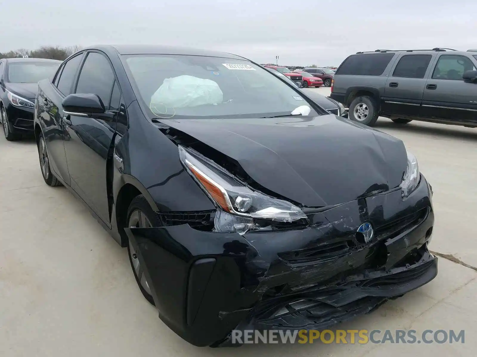 1 Photograph of a damaged car JTDKARFU5K3081888 TOYOTA PRIUS 2019