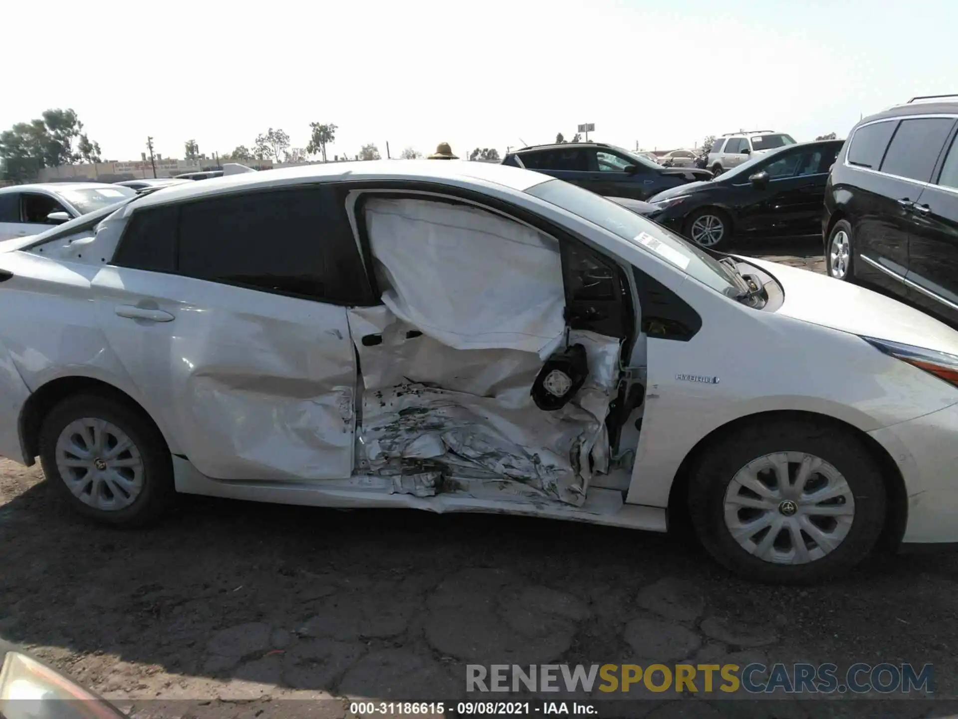 6 Photograph of a damaged car JTDKARFU5K3083009 TOYOTA PRIUS 2019