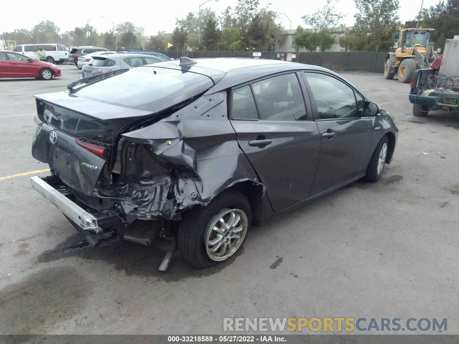 4 Photograph of a damaged car JTDKARFU5K3083804 TOYOTA PRIUS 2019