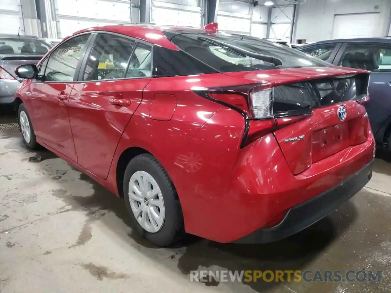 3 Photograph of a damaged car JTDKARFU5K3083981 TOYOTA PRIUS 2019