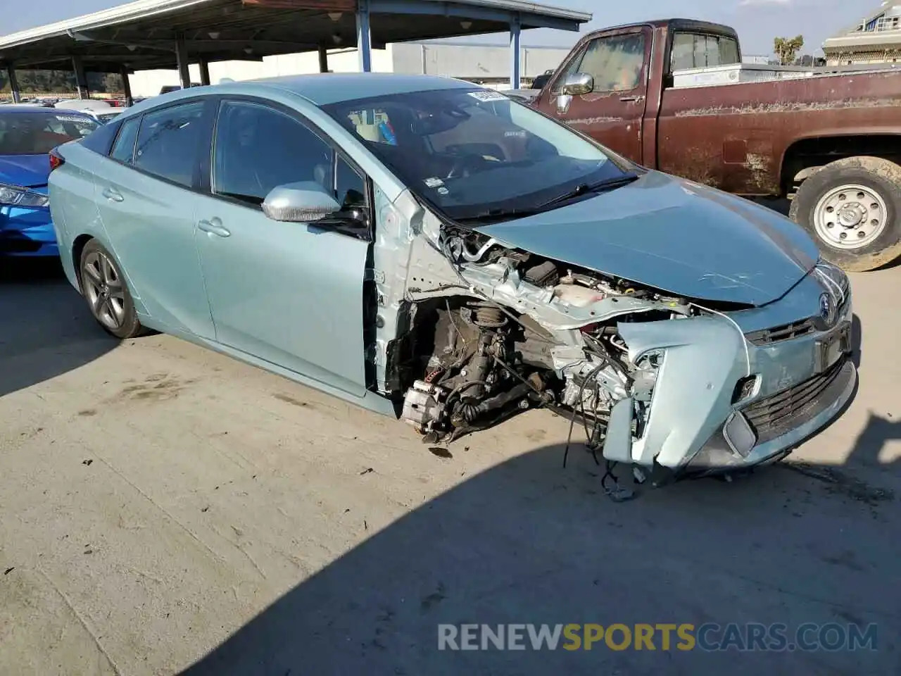 4 Photograph of a damaged car JTDKARFU5K3084337 TOYOTA PRIUS 2019