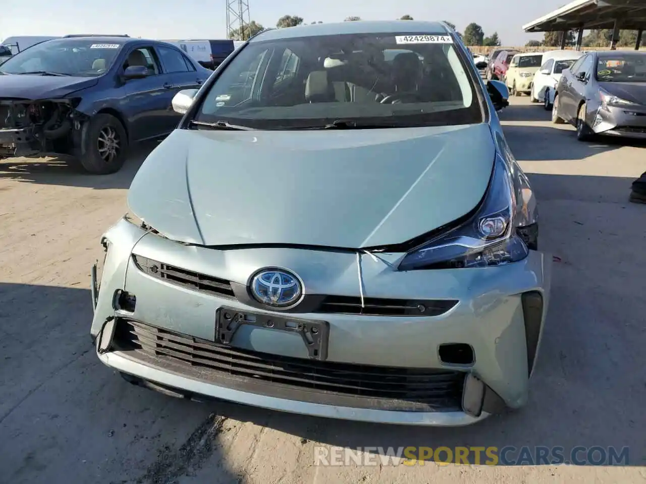 5 Photograph of a damaged car JTDKARFU5K3084337 TOYOTA PRIUS 2019