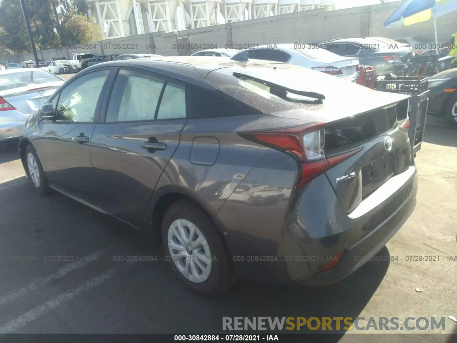 3 Photograph of a damaged car JTDKARFU5K3084841 TOYOTA PRIUS 2019