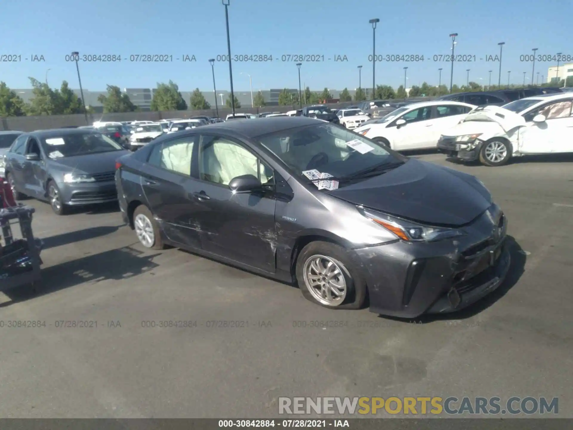 6 Photograph of a damaged car JTDKARFU5K3084841 TOYOTA PRIUS 2019