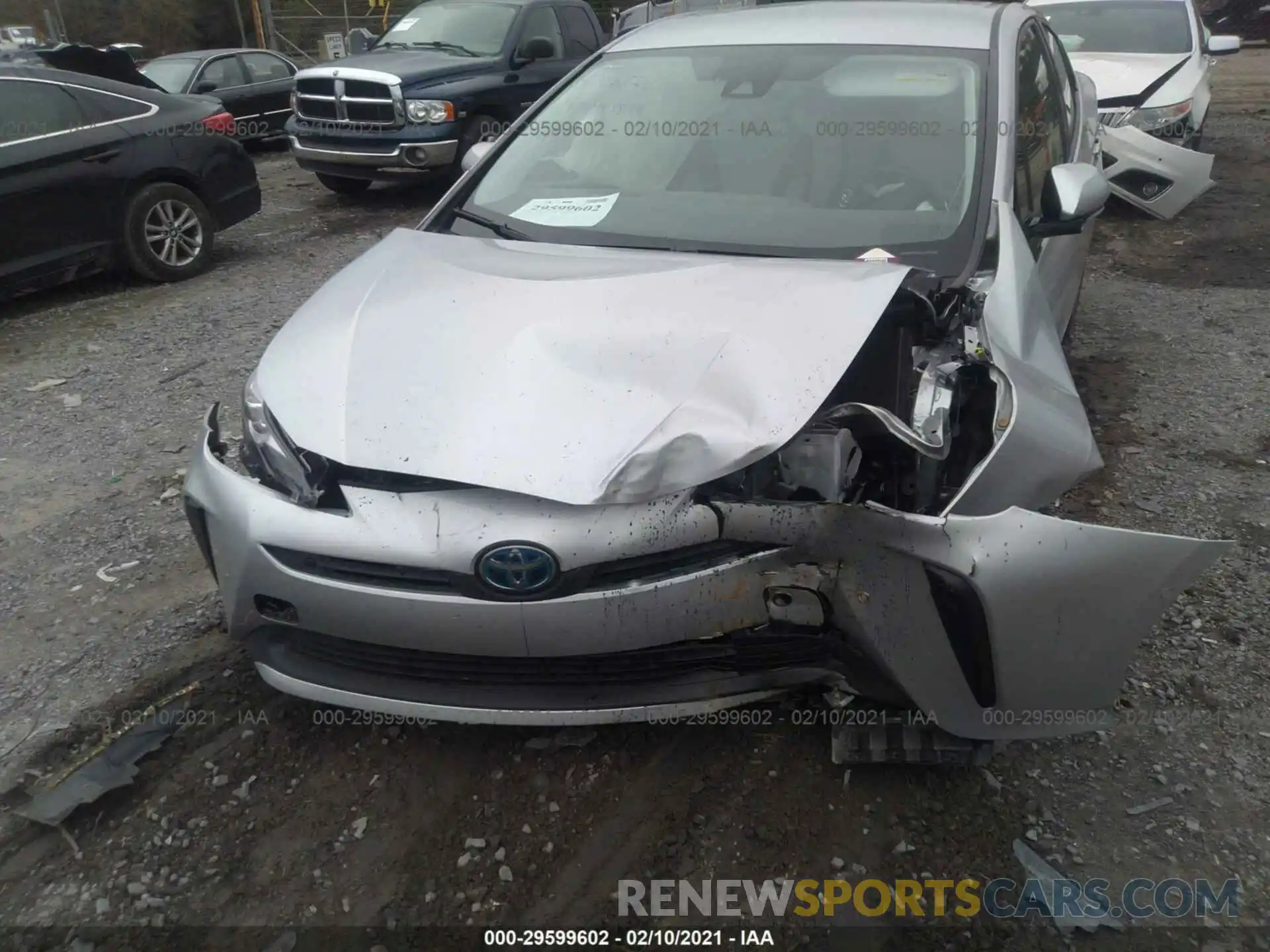 6 Photograph of a damaged car JTDKARFU5K3085018 TOYOTA PRIUS 2019