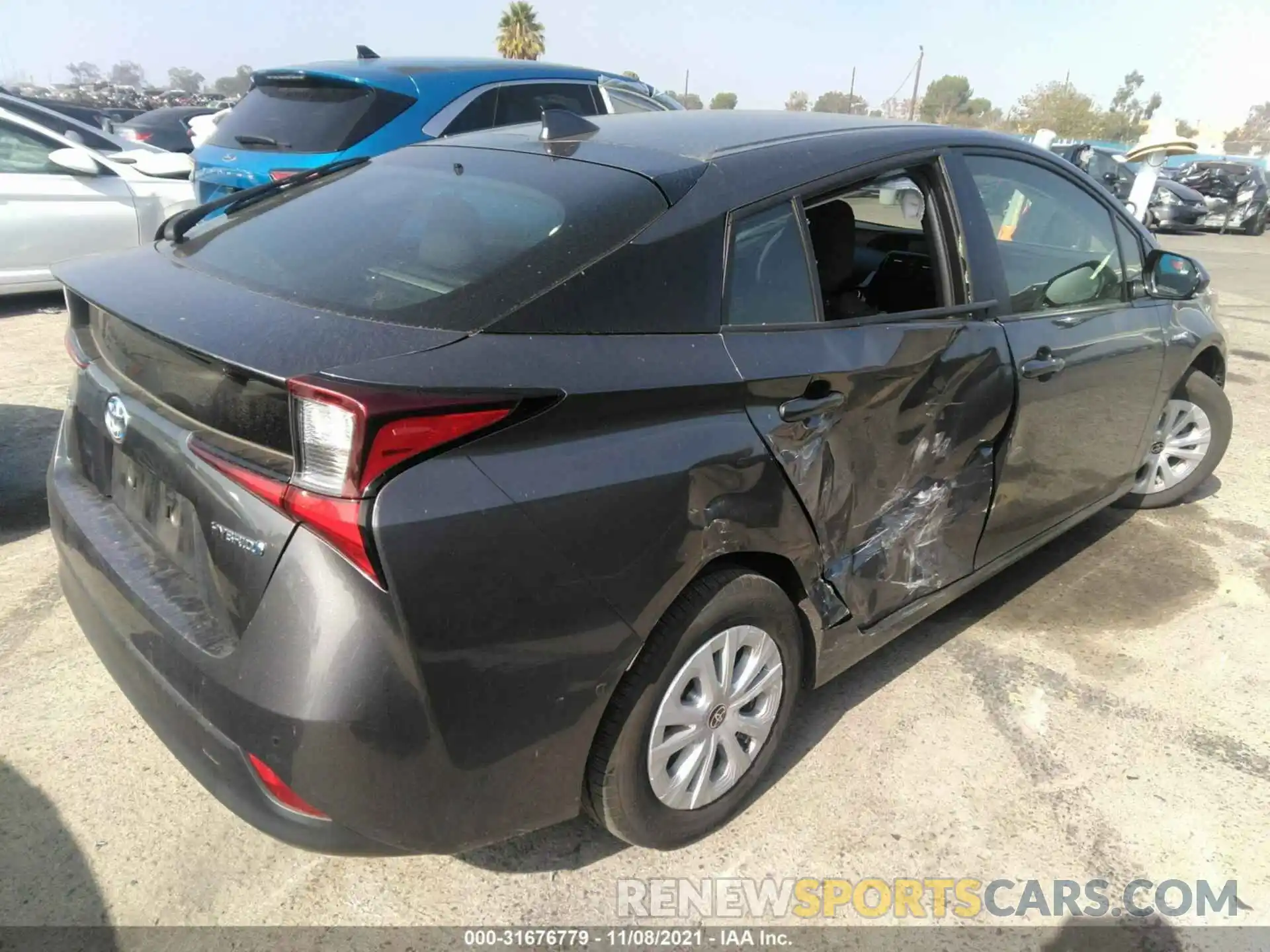 4 Фотография поврежденного автомобиля JTDKARFU5K3085178 TOYOTA PRIUS 2019