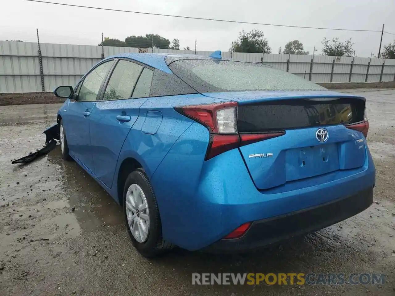 3 Photograph of a damaged car JTDKARFU5K3085908 TOYOTA PRIUS 2019