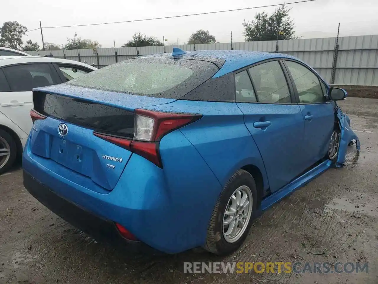 4 Photograph of a damaged car JTDKARFU5K3085908 TOYOTA PRIUS 2019