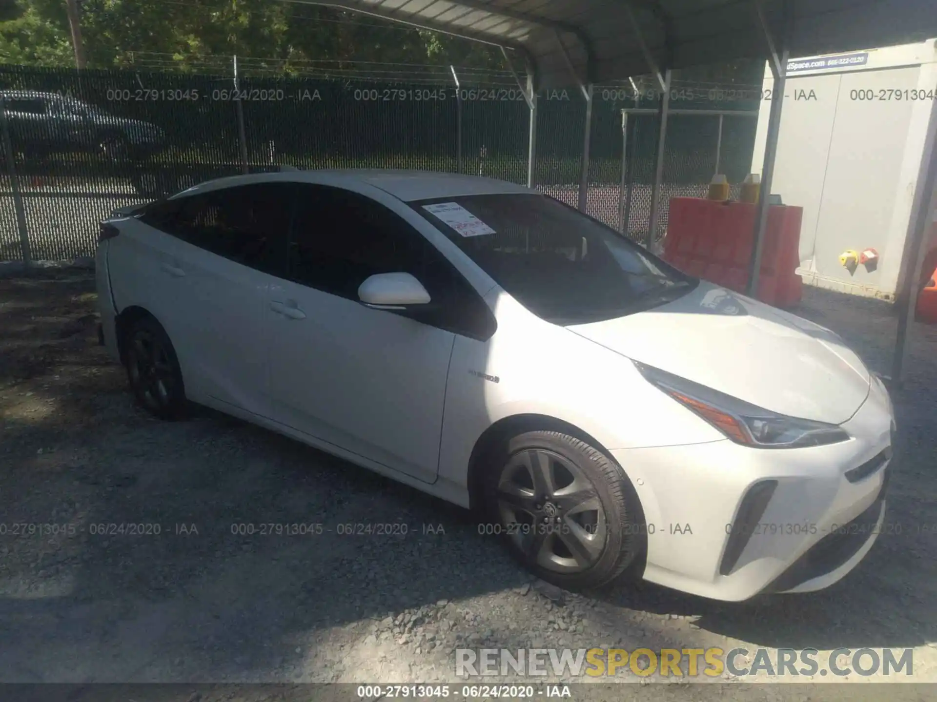 1 Photograph of a damaged car JTDKARFU5K3086136 TOYOTA PRIUS 2019