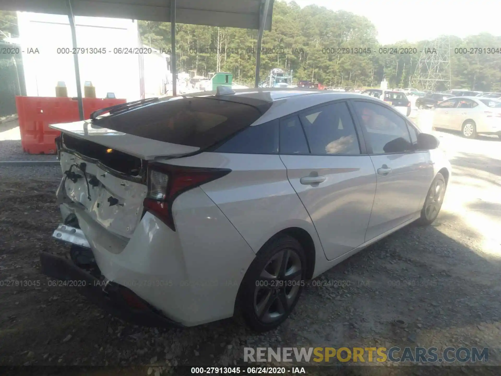 4 Photograph of a damaged car JTDKARFU5K3086136 TOYOTA PRIUS 2019