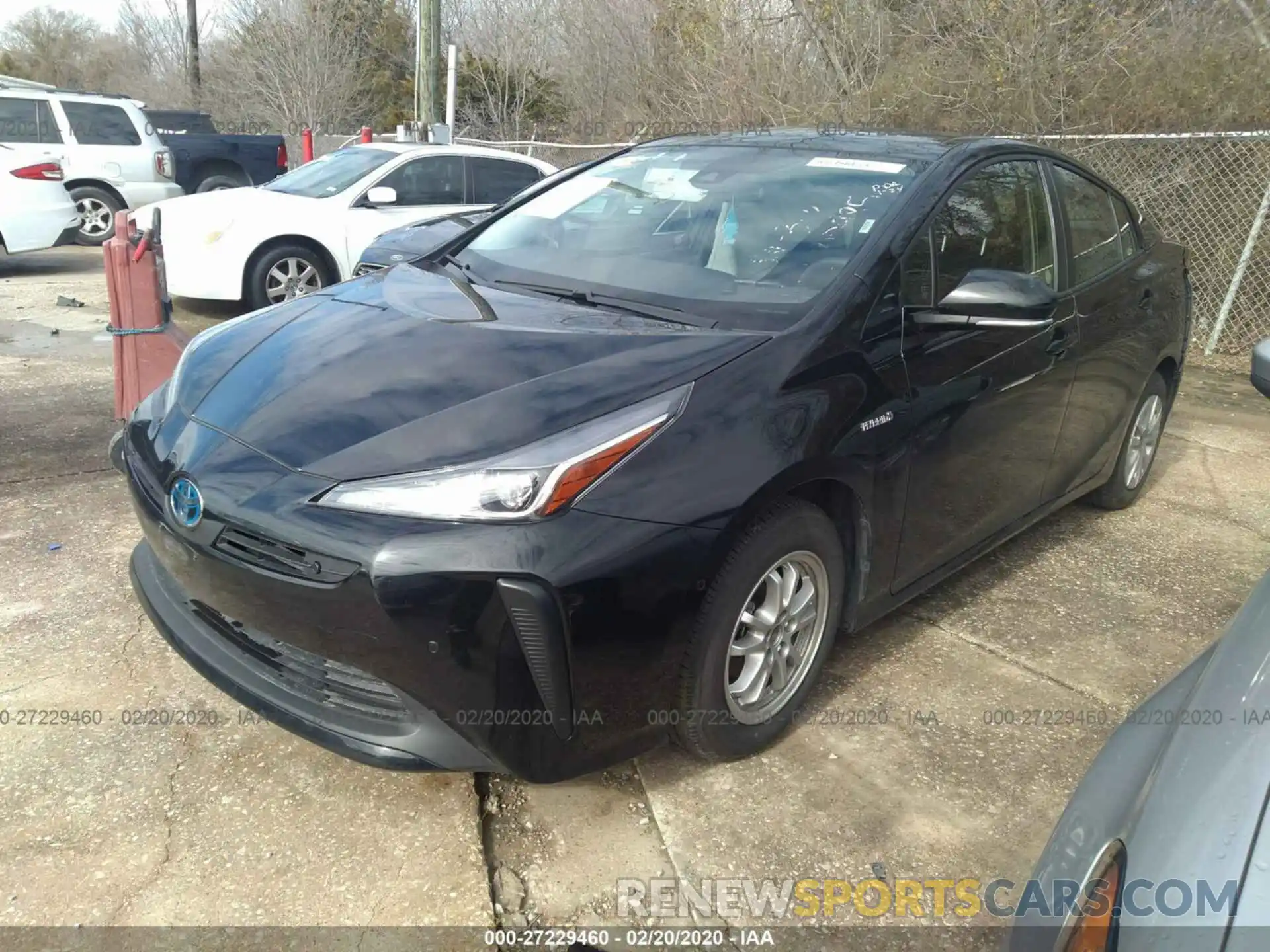 2 Photograph of a damaged car JTDKARFU5K3086749 TOYOTA PRIUS 2019