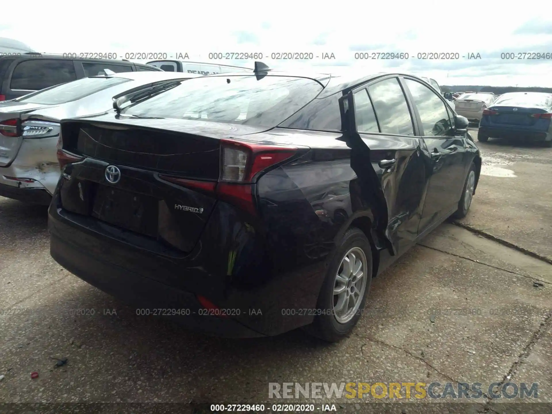 4 Photograph of a damaged car JTDKARFU5K3086749 TOYOTA PRIUS 2019