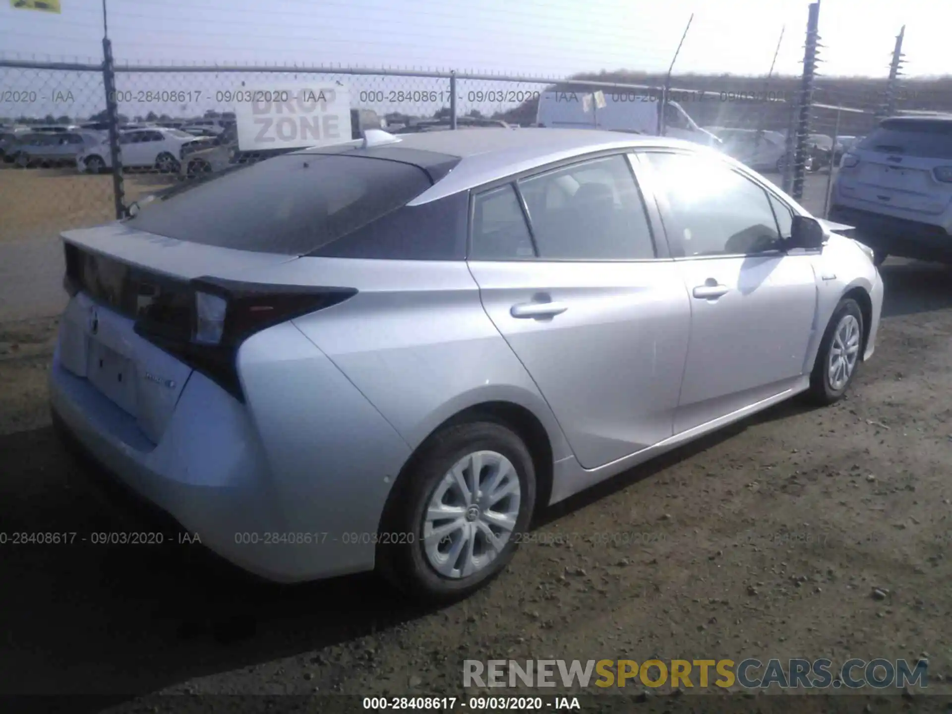 4 Photograph of a damaged car JTDKARFU5K3087528 TOYOTA PRIUS 2019