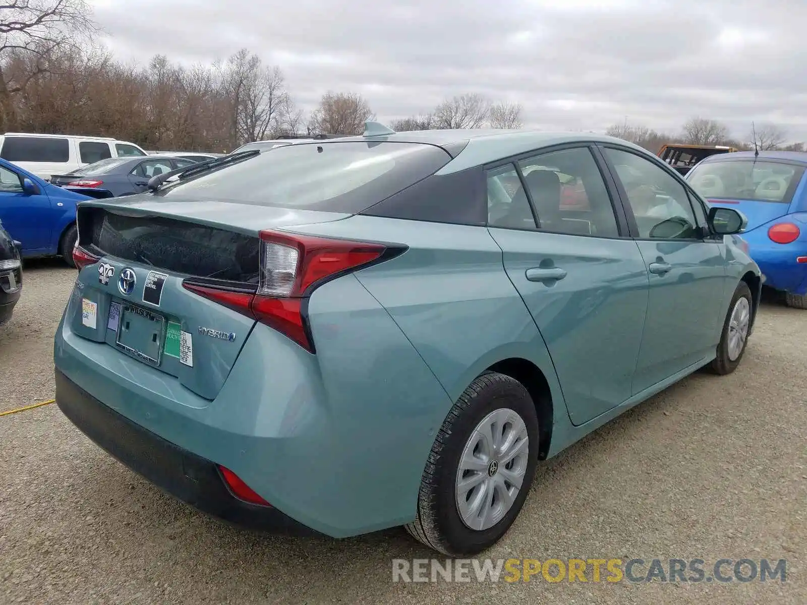 4 Photograph of a damaged car JTDKARFU5K3087612 TOYOTA PRIUS 2019