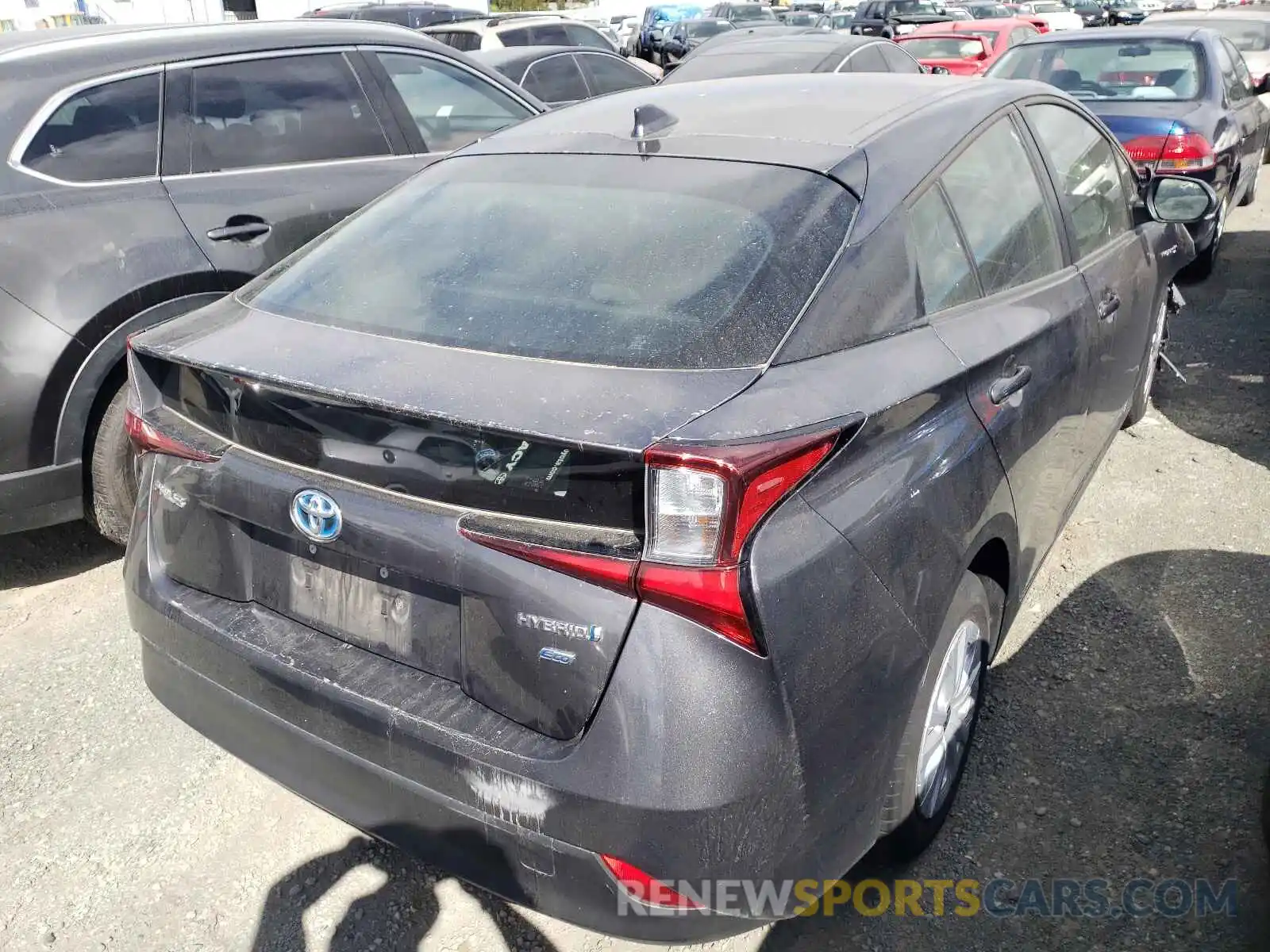 4 Photograph of a damaged car JTDKARFU5K3087996 TOYOTA PRIUS 2019