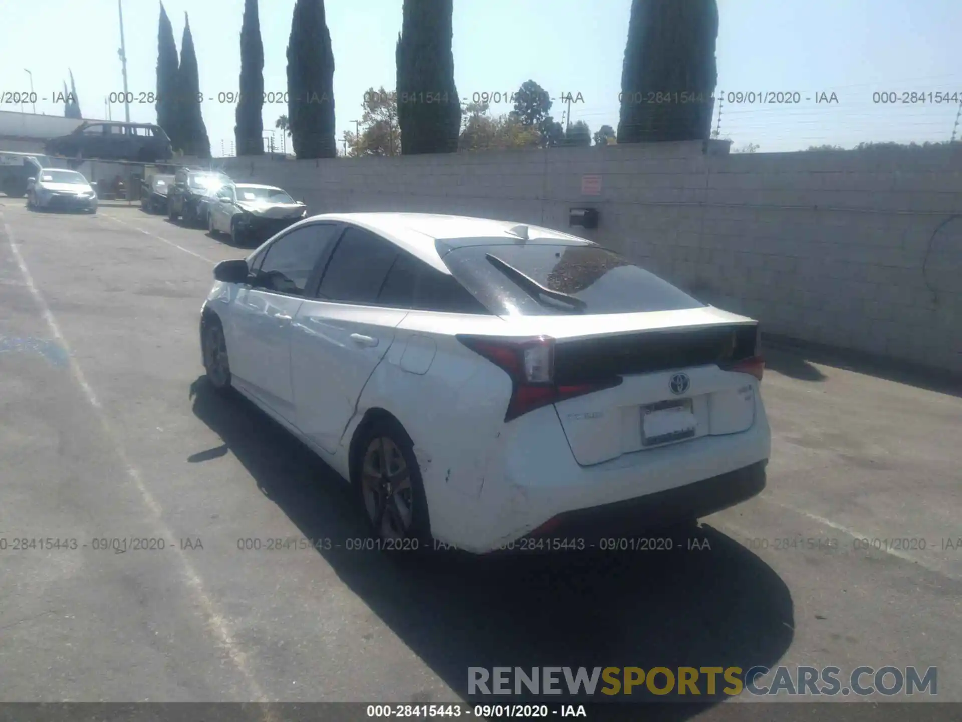 3 Photograph of a damaged car JTDKARFU5K3088629 TOYOTA PRIUS 2019