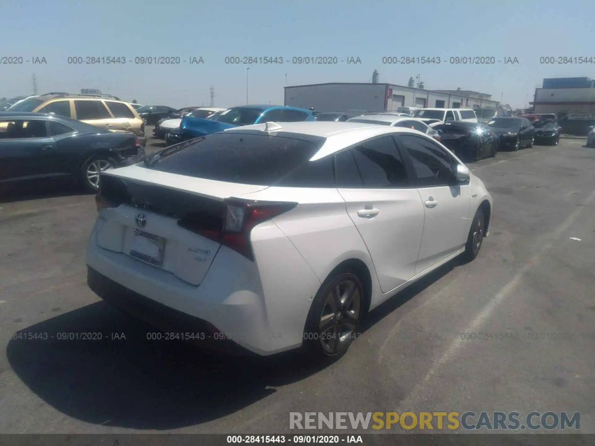 4 Photograph of a damaged car JTDKARFU5K3088629 TOYOTA PRIUS 2019