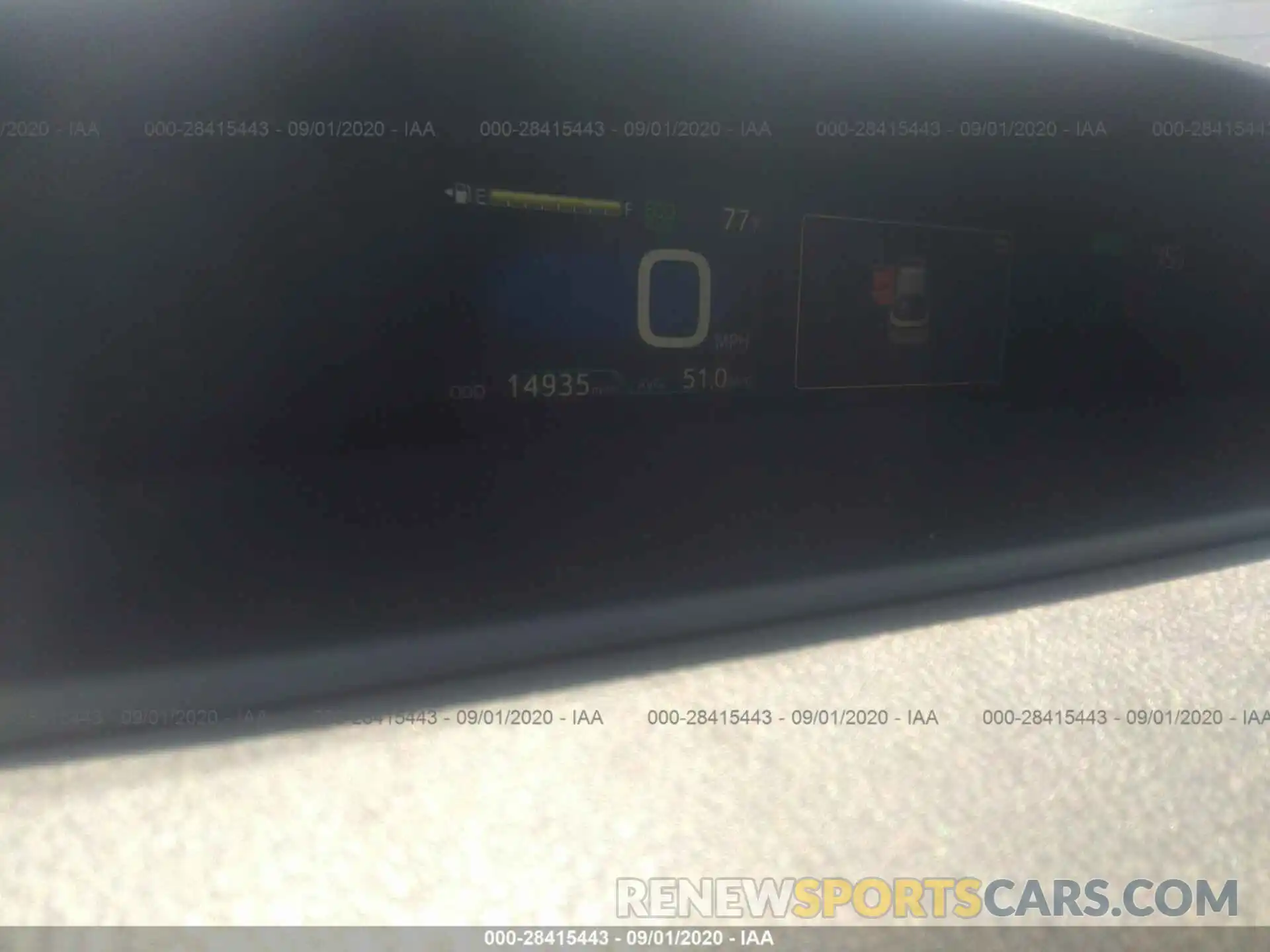 7 Photograph of a damaged car JTDKARFU5K3088629 TOYOTA PRIUS 2019