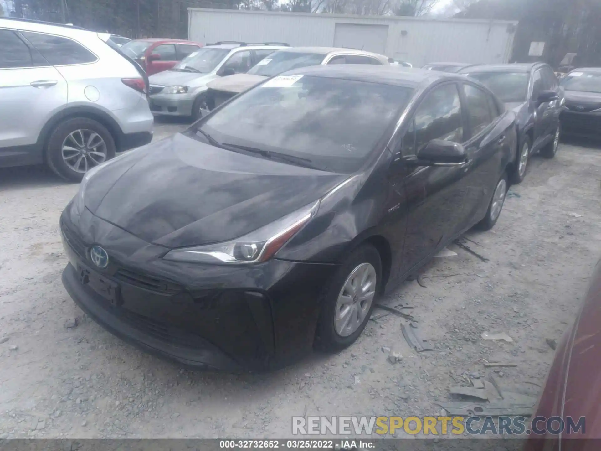 2 Photograph of a damaged car JTDKARFU5K3089151 TOYOTA PRIUS 2019