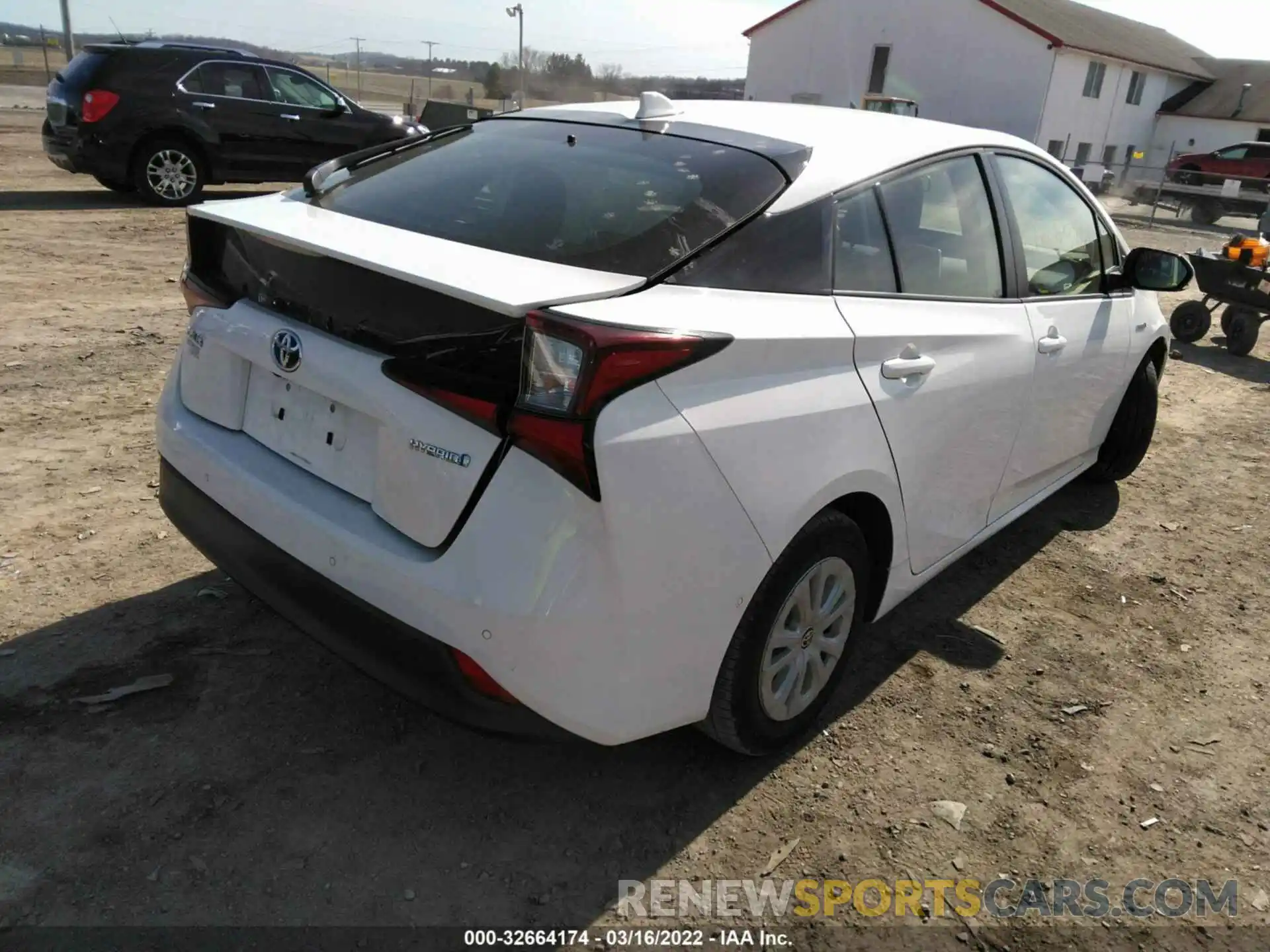 4 Photograph of a damaged car JTDKARFU5K3089232 TOYOTA PRIUS 2019