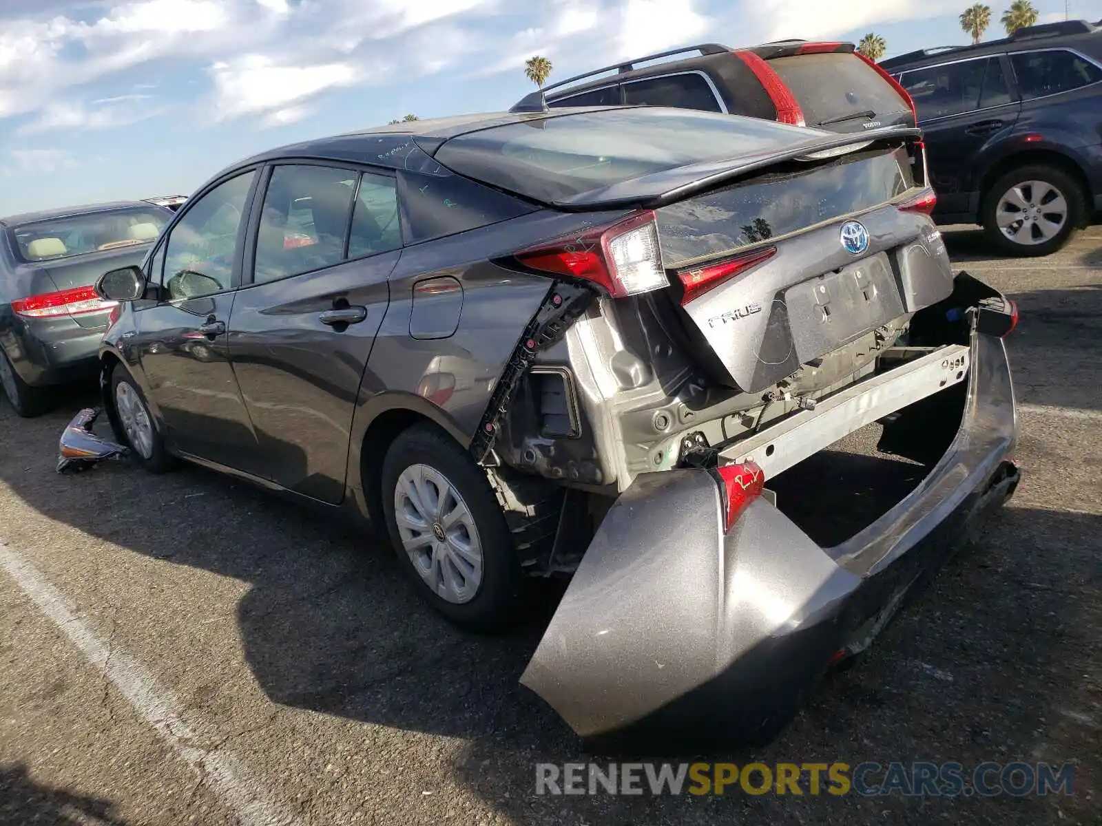 3 Photograph of a damaged car JTDKARFU5K3091885 TOYOTA PRIUS 2019