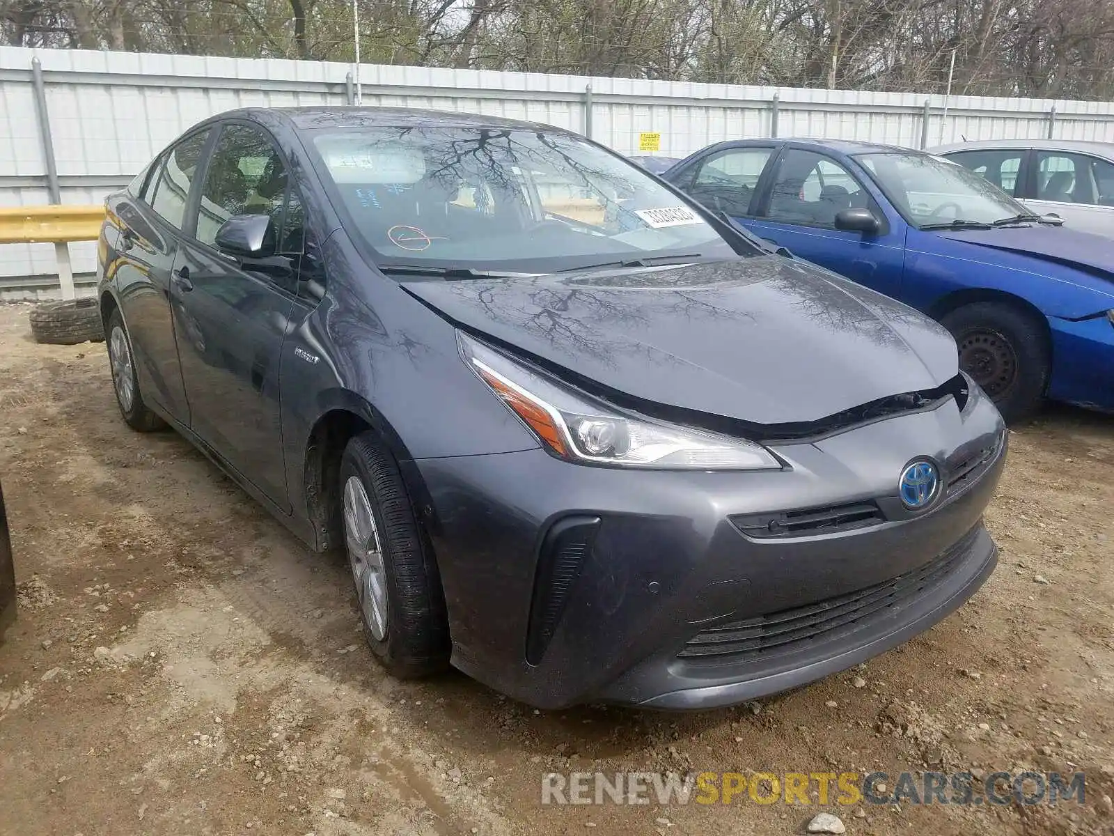 1 Photograph of a damaged car JTDKARFU5K3092292 TOYOTA PRIUS 2019