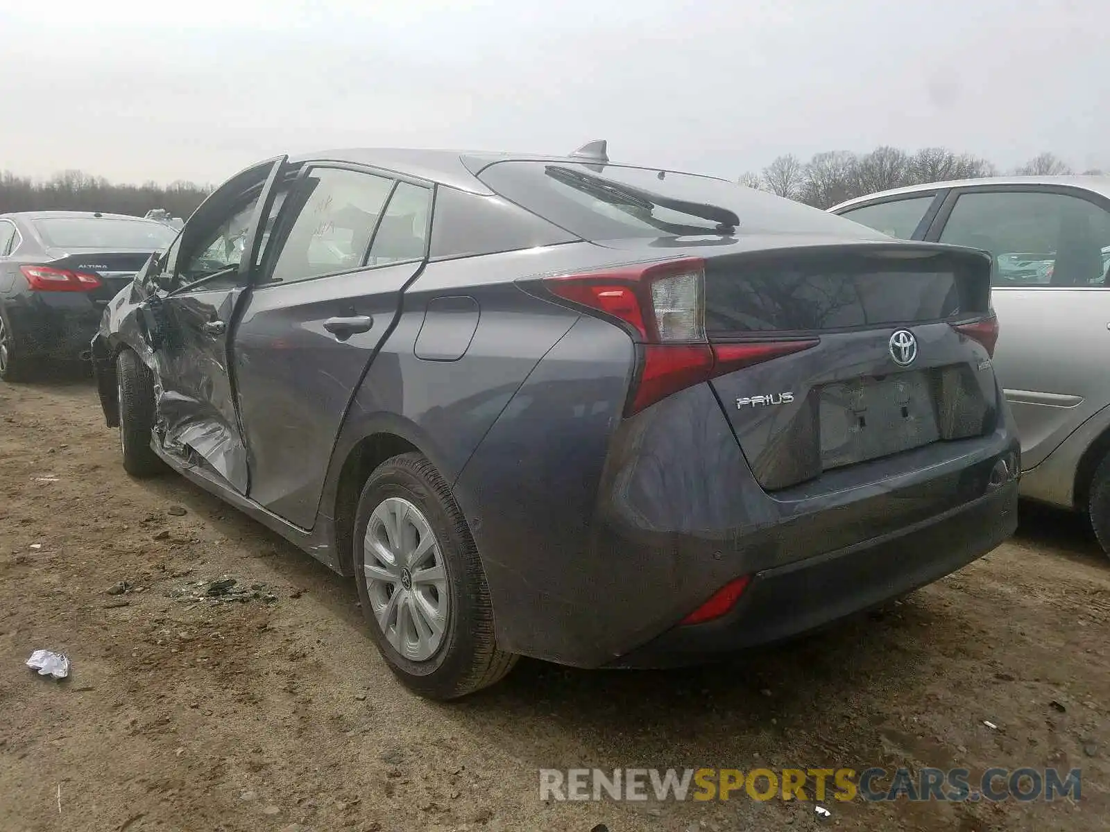 3 Photograph of a damaged car JTDKARFU5K3092292 TOYOTA PRIUS 2019