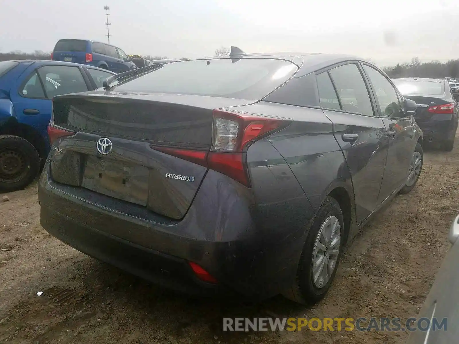 4 Photograph of a damaged car JTDKARFU5K3092292 TOYOTA PRIUS 2019