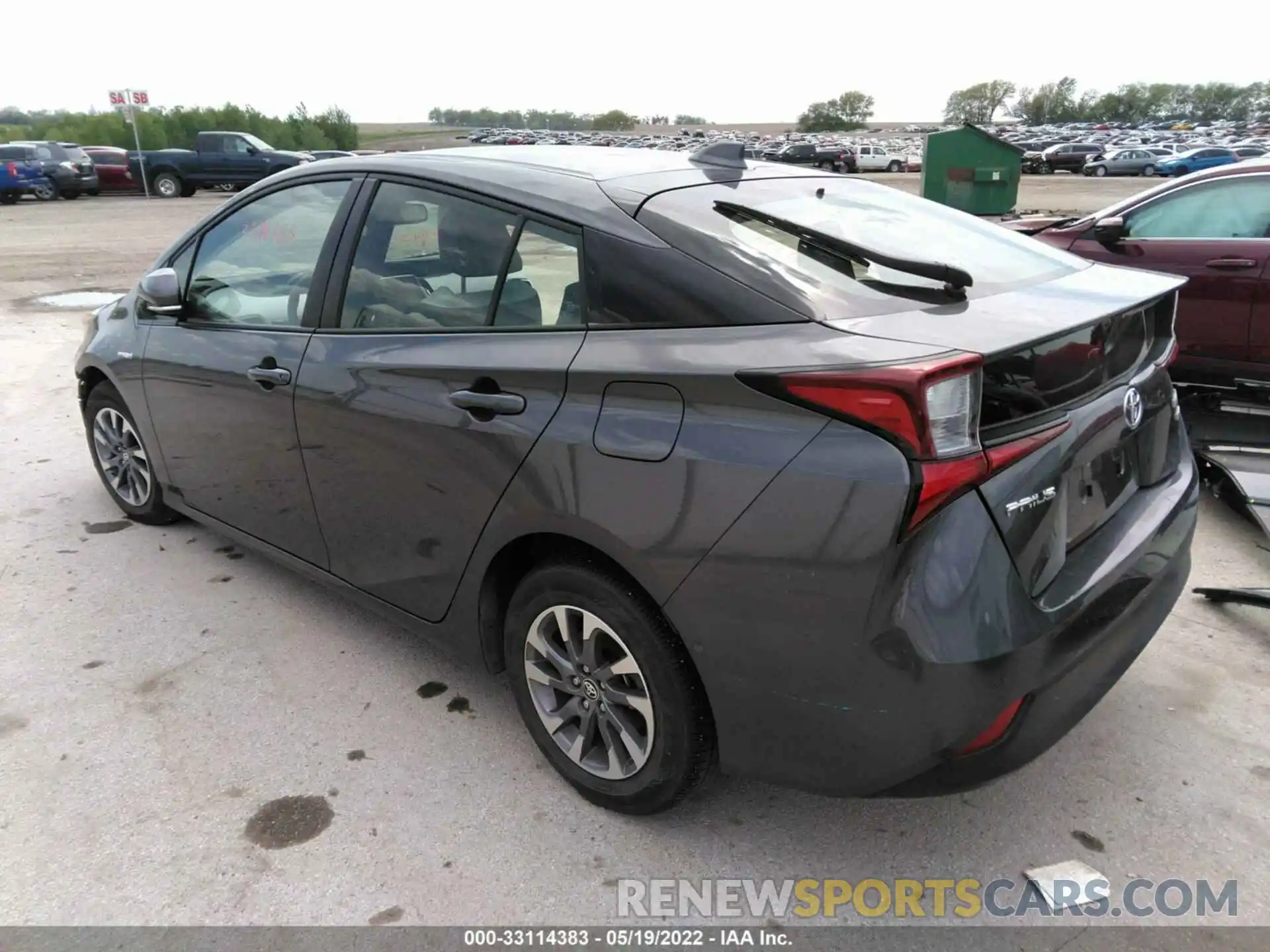 3 Photograph of a damaged car JTDKARFU5K3092356 TOYOTA PRIUS 2019