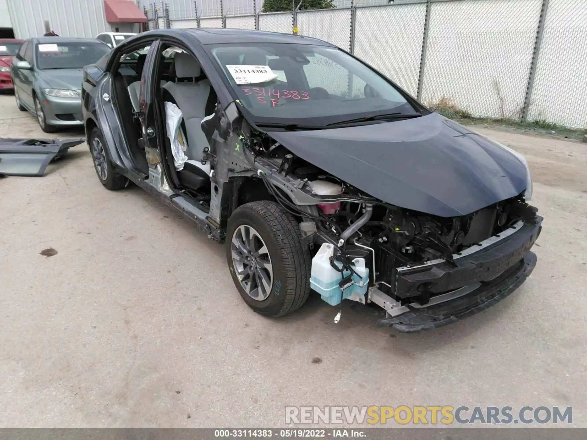 6 Photograph of a damaged car JTDKARFU5K3092356 TOYOTA PRIUS 2019