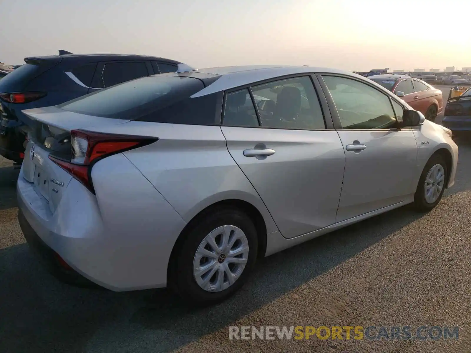 4 Photograph of a damaged car JTDKARFU5K3092955 TOYOTA PRIUS 2019