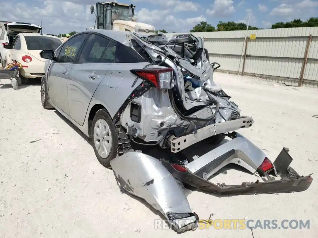 3 Photograph of a damaged car JTDKARFU5K3093961 TOYOTA PRIUS 2019