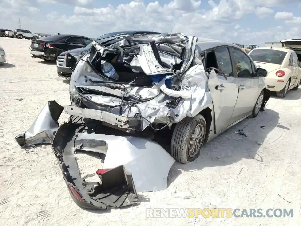 4 Photograph of a damaged car JTDKARFU5K3093961 TOYOTA PRIUS 2019