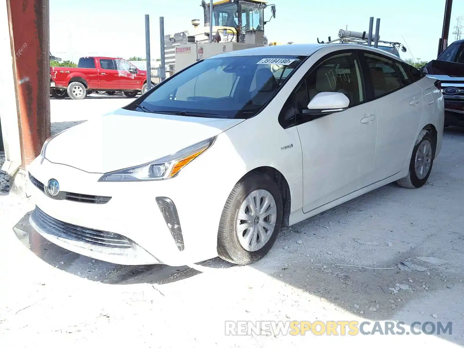 2 Photograph of a damaged car JTDKARFU5K3094186 TOYOTA PRIUS 2019