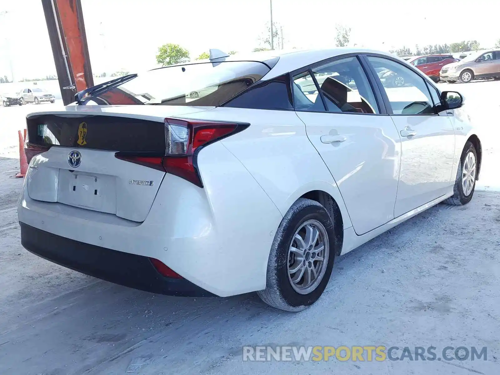 4 Photograph of a damaged car JTDKARFU5K3094186 TOYOTA PRIUS 2019