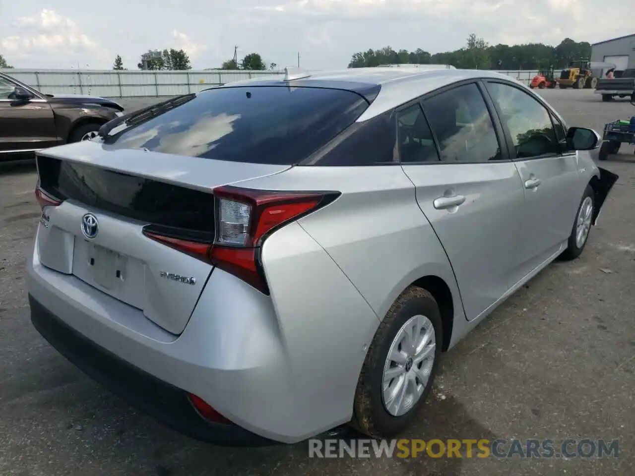 4 Photograph of a damaged car JTDKARFU5K3095287 TOYOTA PRIUS 2019