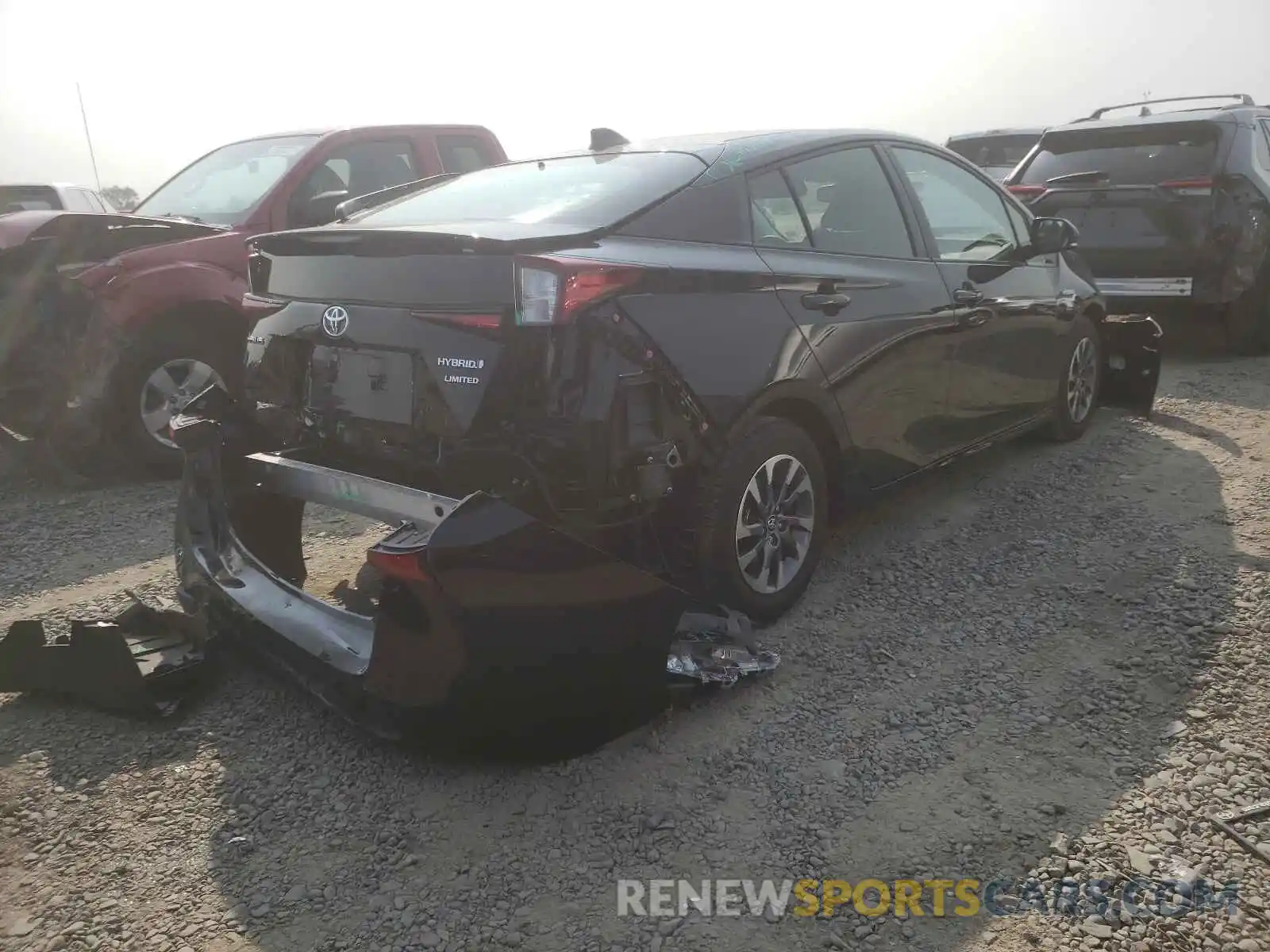 4 Photograph of a damaged car JTDKARFU5K3095306 TOYOTA PRIUS 2019