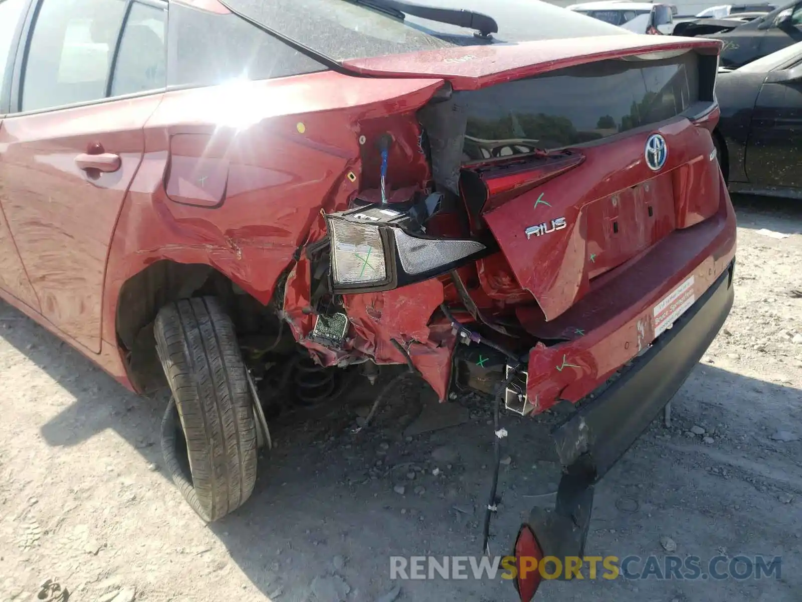 9 Photograph of a damaged car JTDKARFU5K3095919 TOYOTA PRIUS 2019