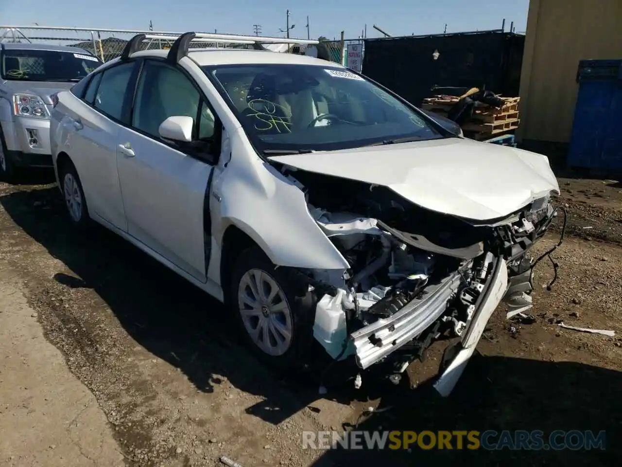 1 Photograph of a damaged car JTDKARFU5K3096388 TOYOTA PRIUS 2019