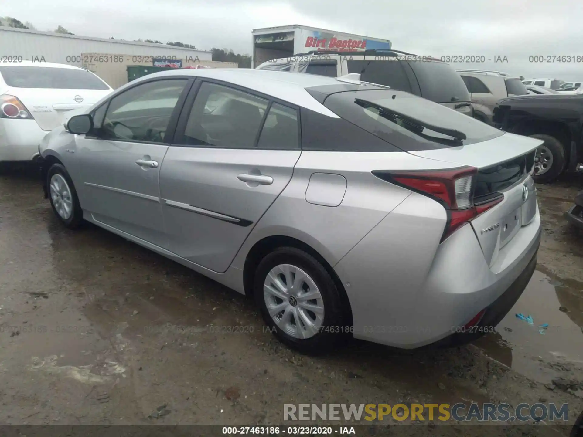 3 Photograph of a damaged car JTDKARFU5K3096701 TOYOTA PRIUS 2019