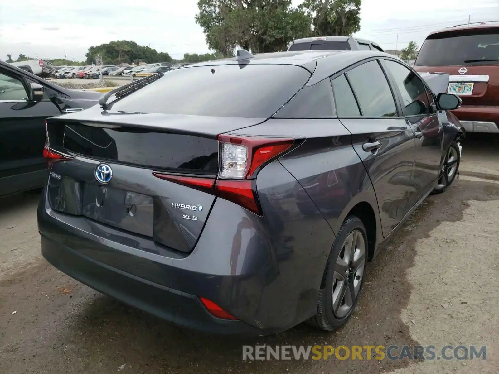 4 Photograph of a damaged car JTDKARFU5K3096939 TOYOTA PRIUS 2019